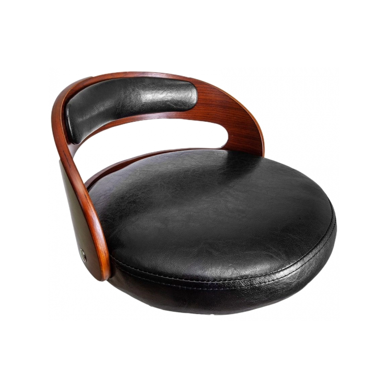 Стул AksHome Bruno черный/хром обивка