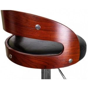 Стул AksHome Bruno черный/хром сиденье