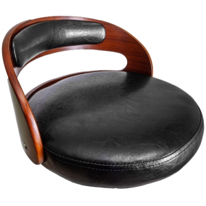 Стул AksHome Bruno черный/хром обивка