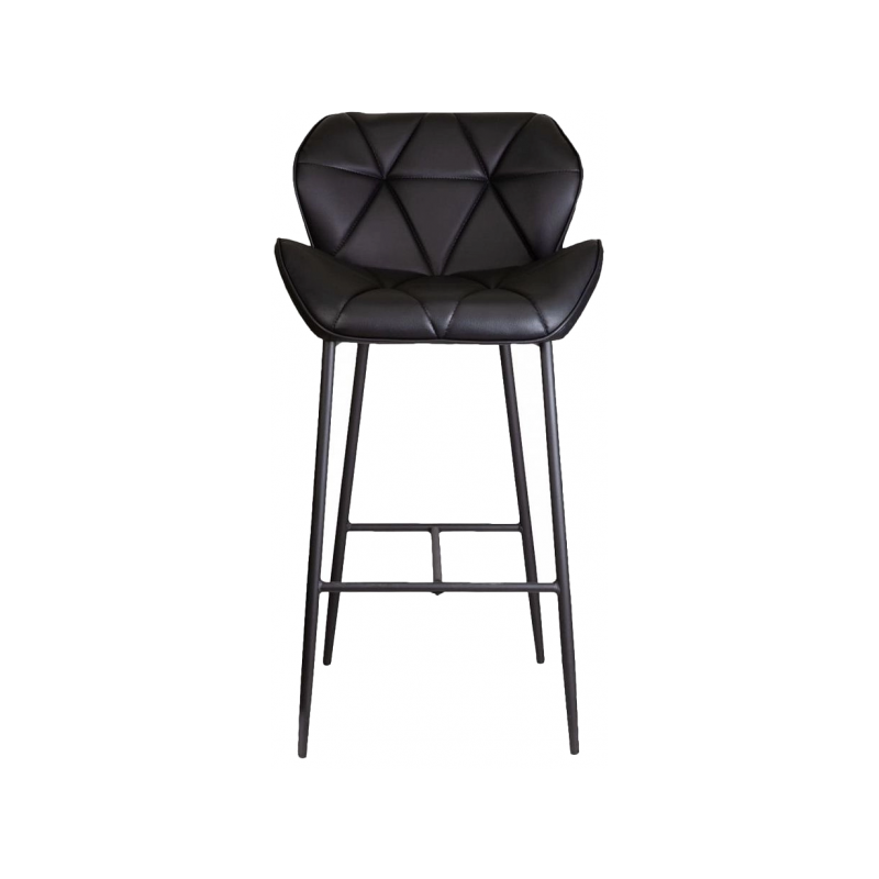 Стул AksHome Lagos черный/черный вид спереди