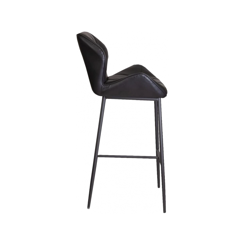 Стул AksHome Lagos черный/черный вид сбоку