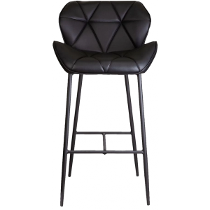 Стул AksHome Lagos черный/черный вид спереди