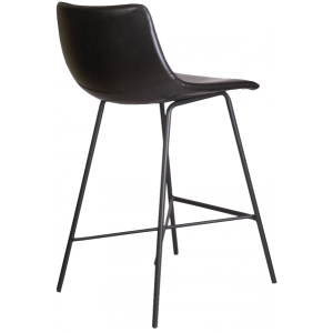 Стул AksHome Mexico черный (кожа) вид сзади