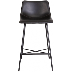 Стул AksHome Mexico черный (кожа) вид спереди