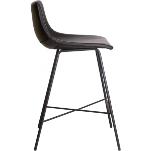 Стул AksHome Mexico черный (кожа) вид сбоку