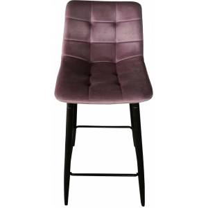 Стул AksHome Mia пыльная роза/черный вид спереди