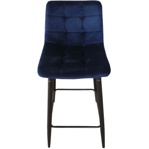 Стул AksHome Mia синий/черный вид спереди