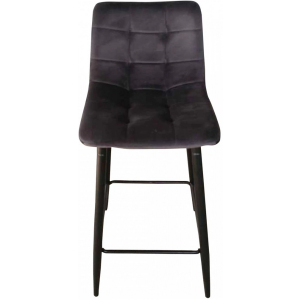 Стул AksHome Mia темно-серый/черный вид спереди