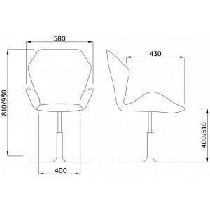 Стул AksHome Oslo пыльная роза параметры