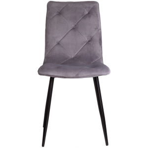 Стул AksHome Mira светло-серый/черный вид спереди