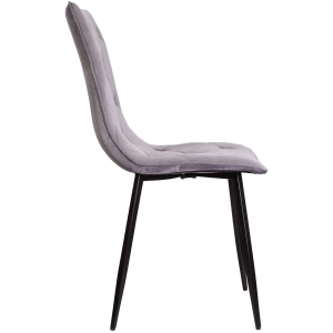 Стул AksHome Mira светло-серый/черный вид сбоку