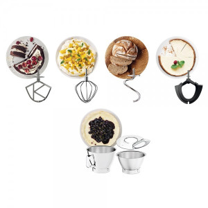 Кухонный комбайн Kenwood Titanium Chef Baker KVC 85.004 SI насадки