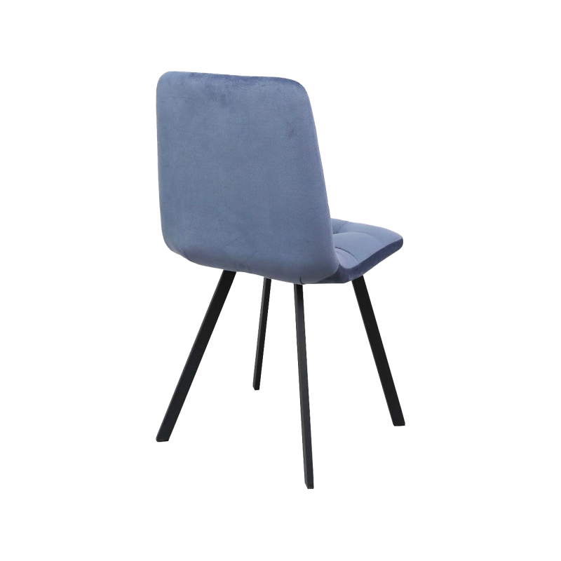 Стул Listvig Фин джинсовый/черный вид сзади