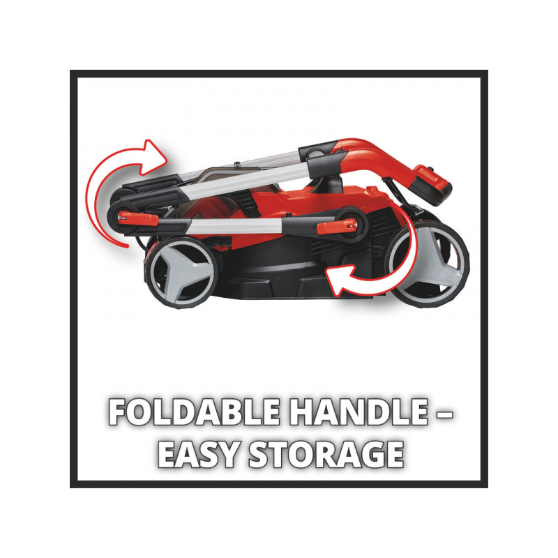 Газонокосилка аккумуляторная Einhell GE-CM 36/34-1 Li (без АКБ) сложенная