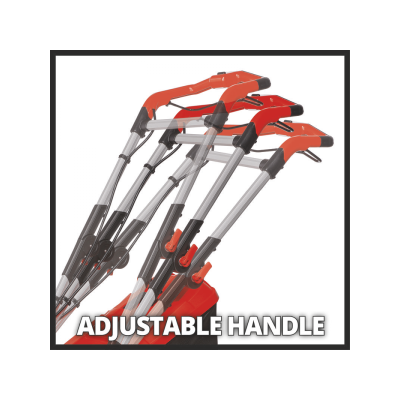 Газонокосилка аккумуляторная Einhell GE-CM 36/34-1 Li (без АКБ) регулировка ручки