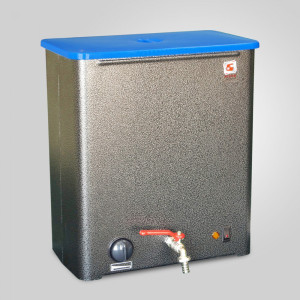 Накопительный водонагреватель Элвин ЭВБО-15/1,25-1 антик-серебро вид спереди