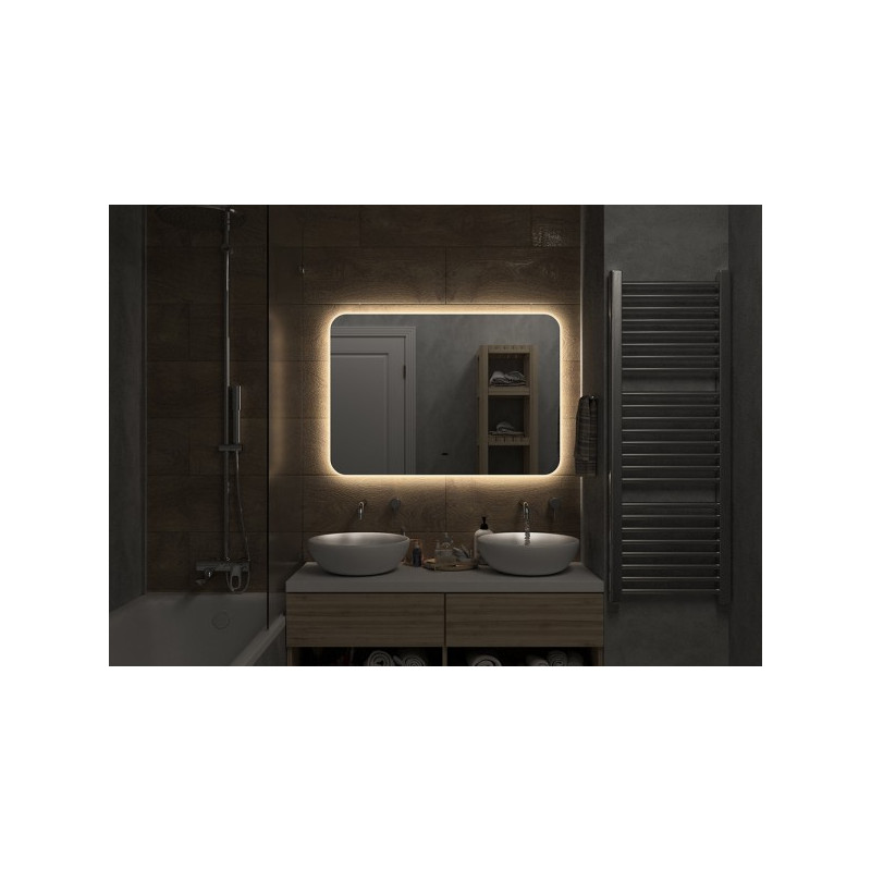 Зеркало Континент Burzhe Led 100х70 (теплая подсветка) подсветка