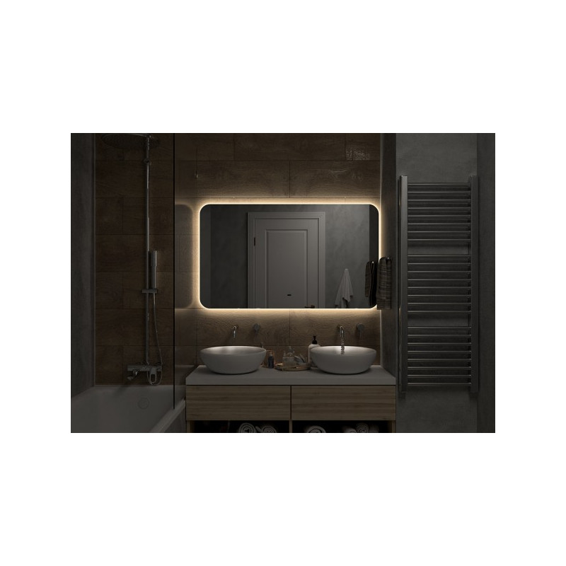 Зеркало Континент Burzhe Led 120х70 (теплая подсветка) подсветка