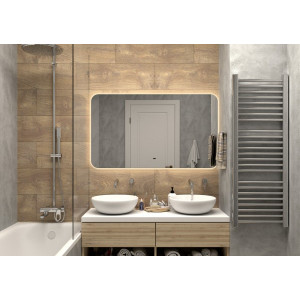 Зеркало Континент Burzhe Led 120х70 (теплая подсветка) в интерьере