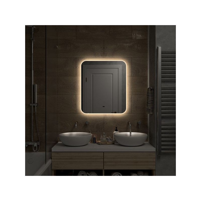 Зеркало Континент Burzhe Led 60х70 (теплая подсветка) подсветка