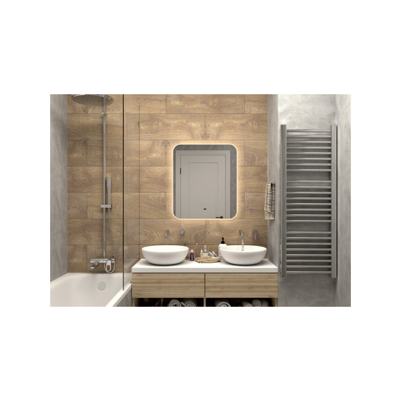 Зеркало Континент Burzhe Led 60х70 (теплая подсветка) в интерьере