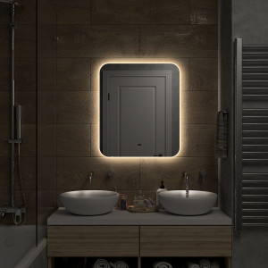 Зеркало Континент Burzhe Led 60х70 (теплая подсветка) подсветка