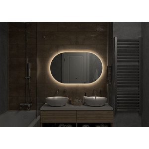 Зеркало Континент Fleur Led 110х65 (теплая подсветка) подсветка