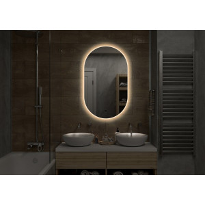 Зеркало Континент Fleur Led 70х120 (теплая подсветка) подсветка