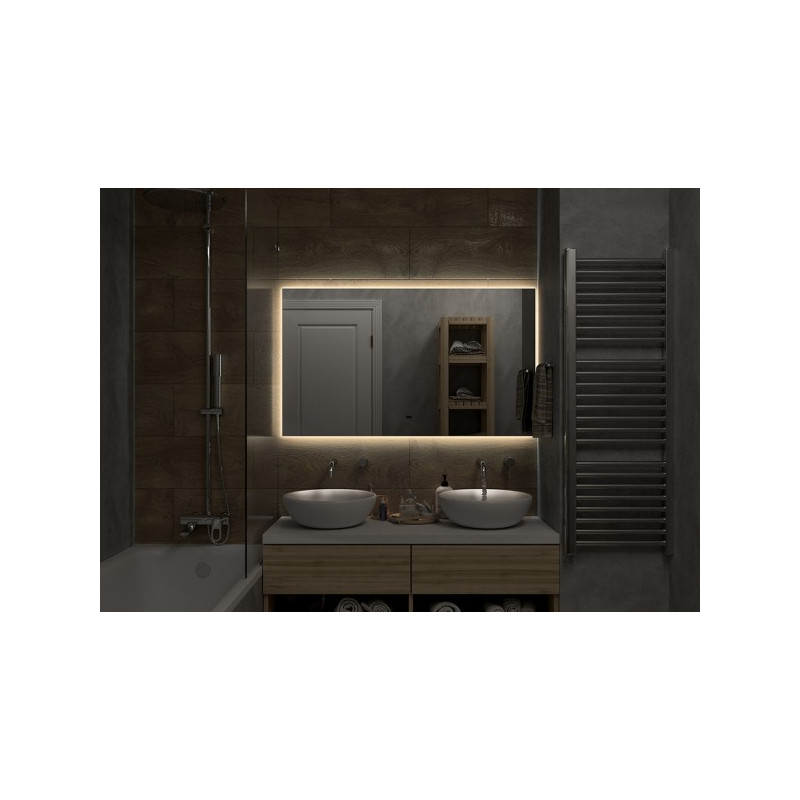 Зеркало Континент Trezhe Led 120х70 (теплая подсветка) подсветка