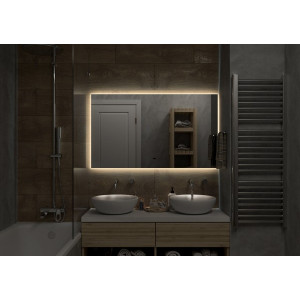 Зеркало Континент Trezhe Led 120х70 (теплая подсветка) подсветка