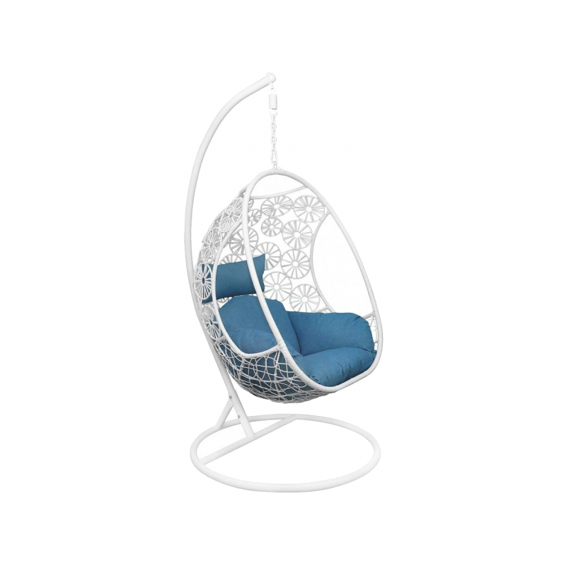 Кресло подвесное Bali белый/синий