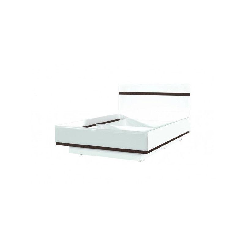 Кровать двуспальная SV-Мебель Соло 160х200 белый/венге