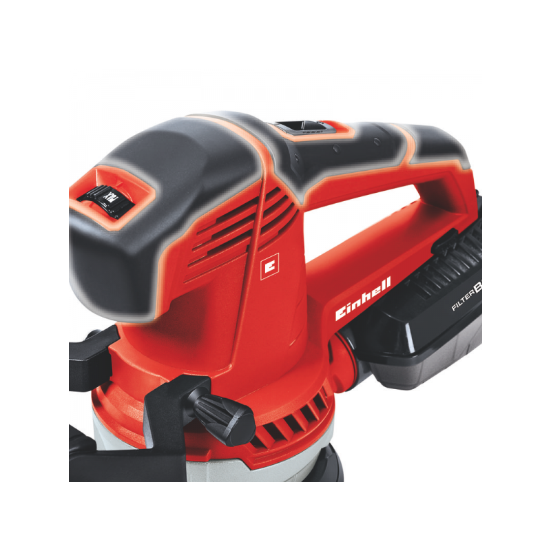 Эксцентриковая шлифмашина Einhell TE-RS 40 E 4462000 прорезиненная рукоятка