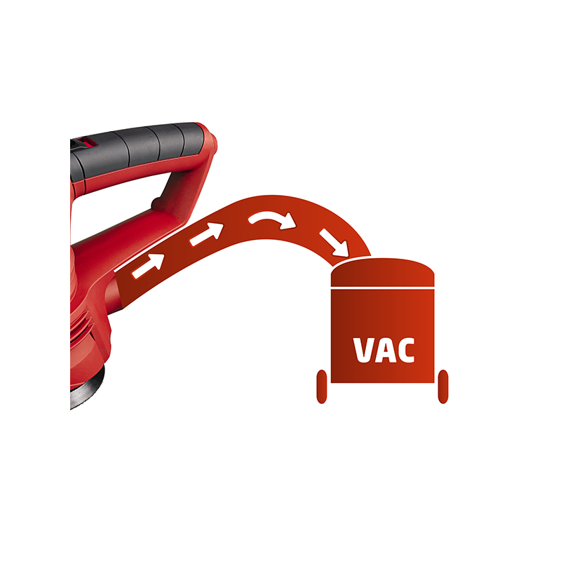 Эксцентриковая шлифмашина Einhell TC-RS 38 E 4462165 подключение к пылесосу