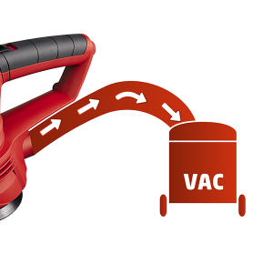 Эксцентриковая шлифмашина Einhell TC-RS 38 E 4462165 подключение к пылесосу