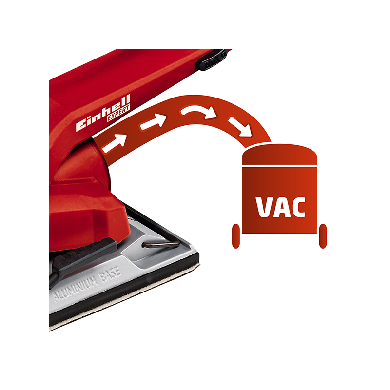 Вибрационная шлифмашина Einhell  TE-OS 2520 E 4460620 подключение к пылесосу