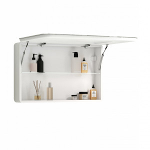 Шкаф с зеркалом Континент Tokio Led вид внутри