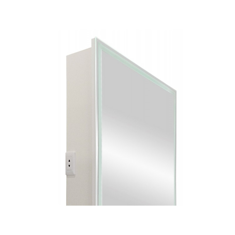 Шкаф с зеркалом Континент Allure Led 55х80 L вид сбоку