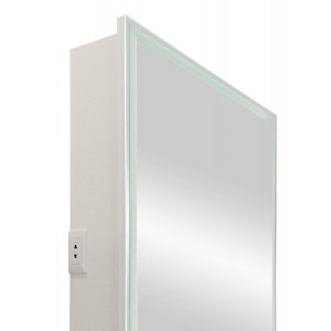 Шкаф с зеркалом Континент Allure Led 55х80 L вид сбоку