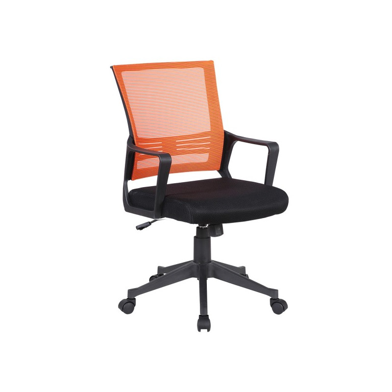 Кресло компьютерное Brabix Balance MG-320 черный/оранжевый