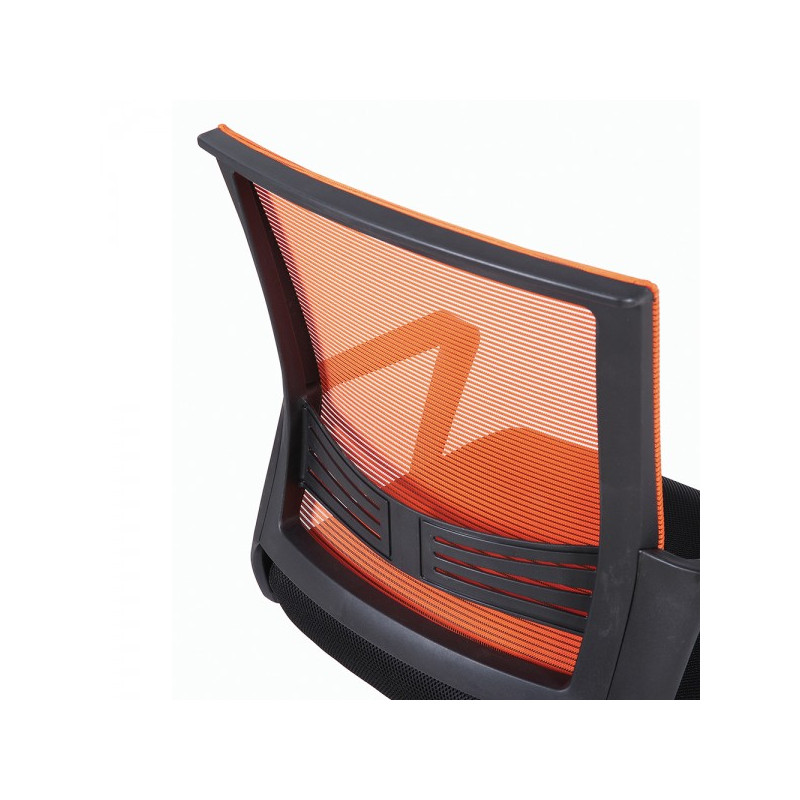 Кресло компьютерное Brabix Balance MG-320 черный/оранжевый поясничный упор