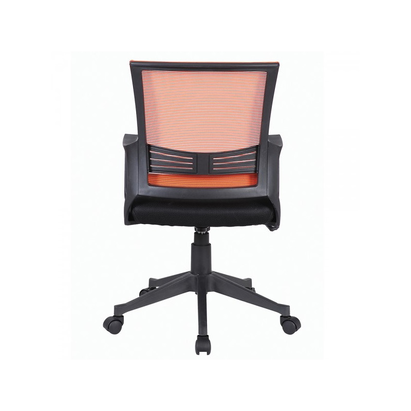 Кресло компьютерное Brabix Balance MG-320 черный/оранжевый вид сзади
