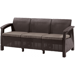 Диван садовый Keter Corfu Max Love Seat коричневый