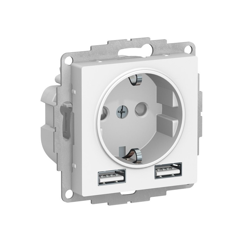 Розетка Schneider Electric AtlasDesign ATN000130 белый