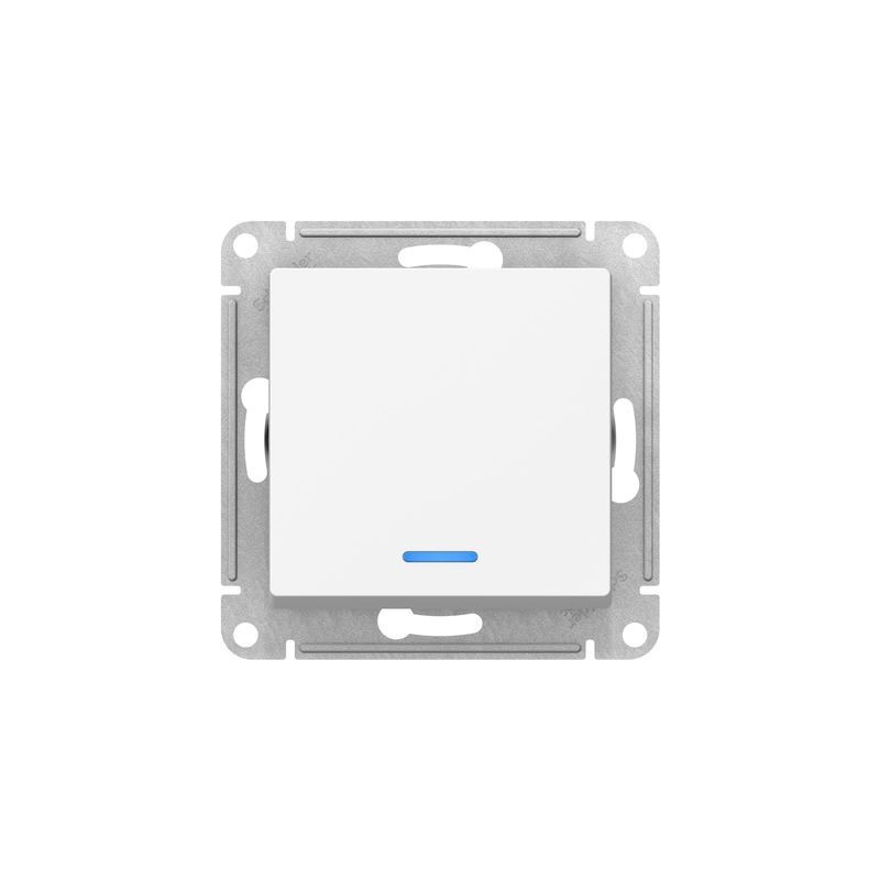 Выключатель Schneider Electric Atlas Design ATN000163 белый вид спереди
