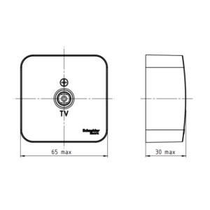 Розетка Schneider Electric Blanca BLNTA000014 титан схема