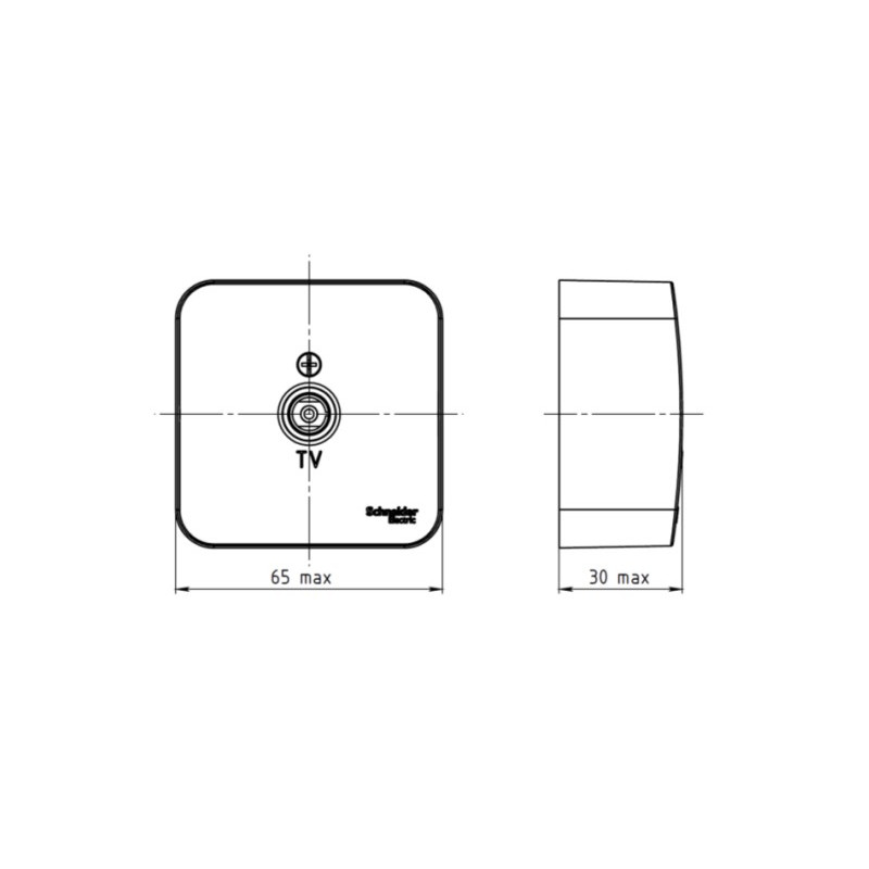 Розетка Schneider Electric Blanca BLNTA000015 ясень схема