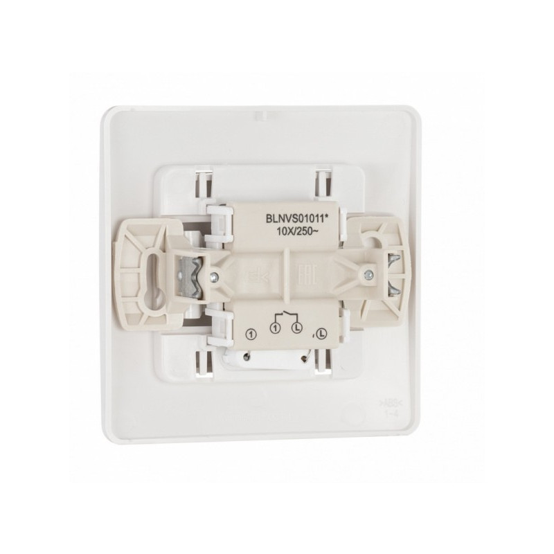 Выключатель Schneider Electric Blanca BLNVS010111 белый вид сзади