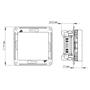Выключатель Schneider Electric Glossa GSL000413 титан схема