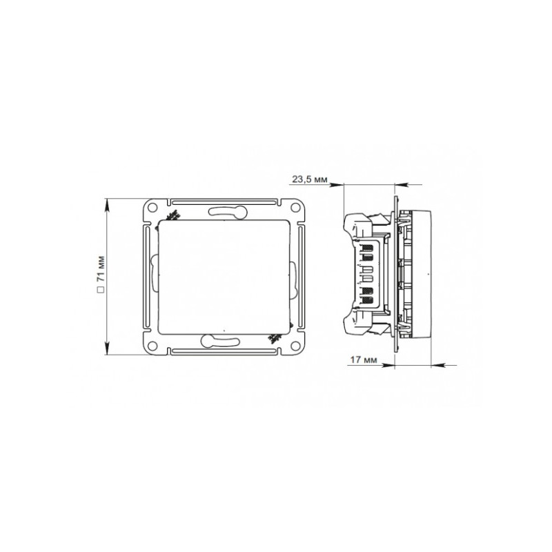 Выключатель Schneider Electric Glossa GSL000561 дуб схема